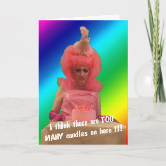 Miz Baumwolle - Geburtstags-Kuchen Karte