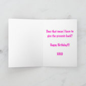 Miz Baumwolle - Überraschungsgeburtstag Karte (Innenseite)