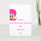 Miz Cotton hat es vergessen! Karte (Rückseite)