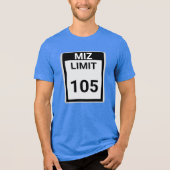 MIZ Geschwindigkeitsbegrenzung Tri-Blend Shirt (Vorderseite)