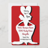 Miz Modesty Drag Queen Birthday Einladung (Rückseite)