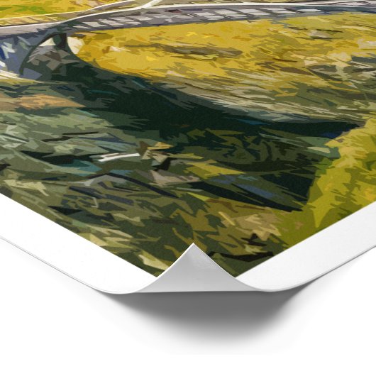 Mizen Head Cork Irland Retro Style Poster (Ecke)