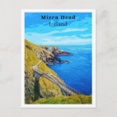 Mizen Head Cork Irland Retro Style Postkarte (Vorderseite)