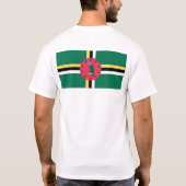Mizik ein Nou u. Dominica-Flaggen-T - Shirt (Rückseite)