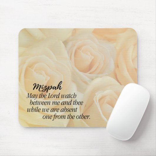 Mizpah | Gelbe Rosen Mousepad (Mit Mouse)