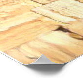 Mizrach mit Kotel die Western Wall Small Letters Poster (Ecke)