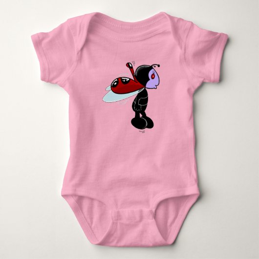 Mizz Ladybug Baby Strampler (Vorderseite)