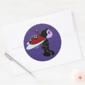Mizz Ladybug Classic Round Sticker (Umschlag)