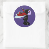 Mizz Ladybug Classic Round Sticker (Tasche)