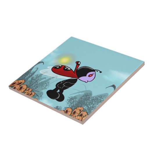 Mizz Ladybug Fliese (Seite)
