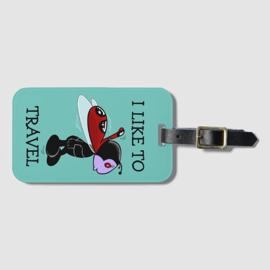 Mizz Ladybug Gepäckanhänger (Vorderseite (Horizontal))