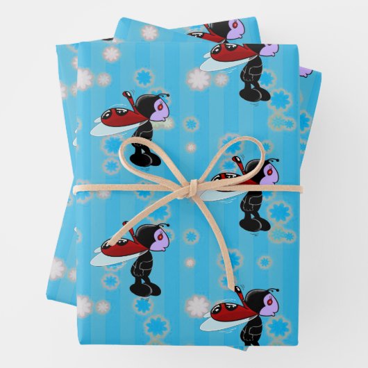 Mizz Ladybug Geschenkpapier Set (Beispiel)