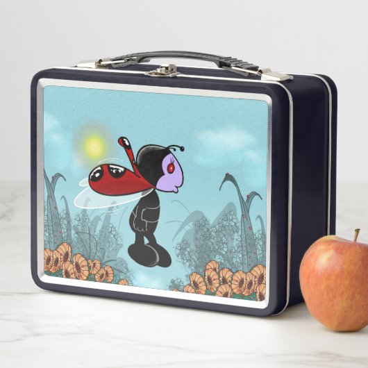 Mizz Ladybug Metal Lunch Box (Beispiel)
