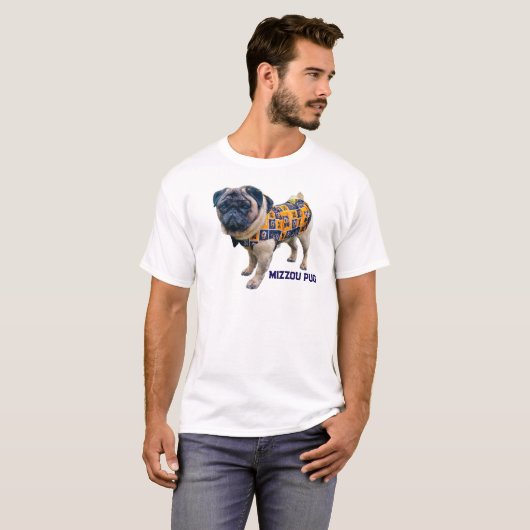 Mizzou-Mops T-Shirt (Vorne ganz)