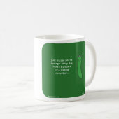 MJ1585, "mahoney Joe", "lächelndes cucumber', Kaffeetasse (VorderseiteRechts)