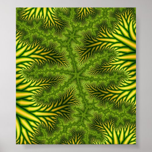 "MJ" Fraktal Art Poster (Vorne)