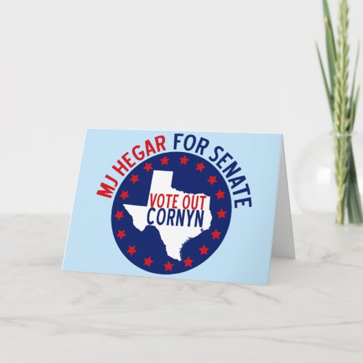 MJ Hegar for Senate Karte (Vorderseite)
