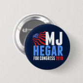 MJ Hegar für den Kongress 2018 Button (Vorne & Hinten)