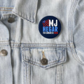 MJ Hegar für den Kongress 2018 Button (Beispiel)