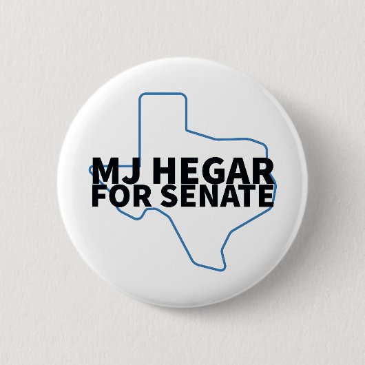 MJ Hegar für die Schaltfläche für den US-Senat Button (Vorderseite)
