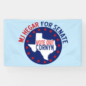 MJ Hegar für Senat Banner (Horizontal)