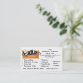 MJD Bild 2, MJDHandyman ConstructionWe tun es… Visitenkarte (Stehend Vorderseite)