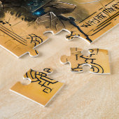 Mjölner Thors Hammer mit Blitz Puzzle (Seite)
