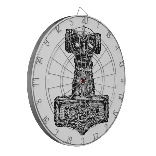 Mjolnir: Der Hammer des Thors Dartscheibe (Vorderseite Links)