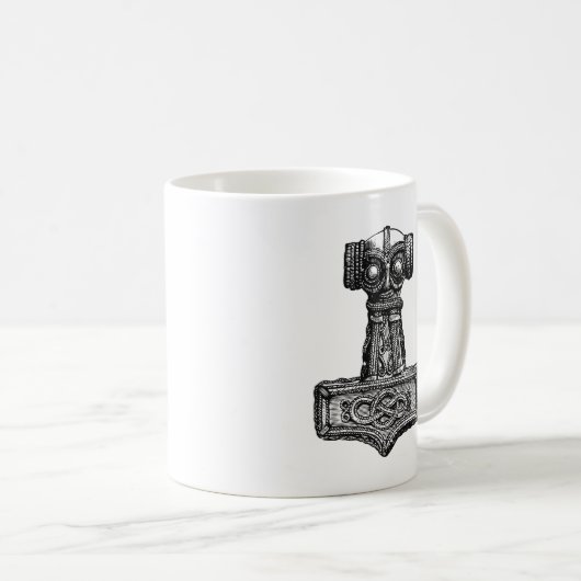 Mjolnir: Der Hammer des Thors Kaffeetasse (VorderseiteRechts)