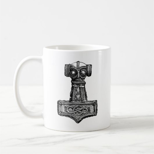 Mjolnir: Der Hammer des Thors Kaffeetasse (Links)