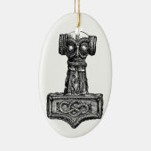 Mjolnir: Der Hammer des Thors Keramik Ornament (Rechts)
