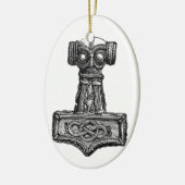 Mjolnir: Der Hammer des Thors Keramik Ornament (Links)