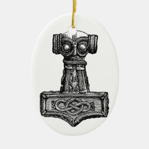Mjolnir: Der Hammer des Thors Keramik Ornament