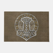 Mjolnir - der Hammer von Thor Fußmatte (Vorderseite)