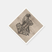 Mjolnir - der Hammer von Thor Serviette (Ecke)