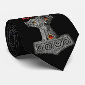 MJOLNIR Hammer von Thor, Viking Mythology Black Krawatte (Gerollt)