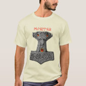 MJOLNIR Hammer von Thor, Wikinger Mythologie Elfen T-Shirt (Vorderseite)
