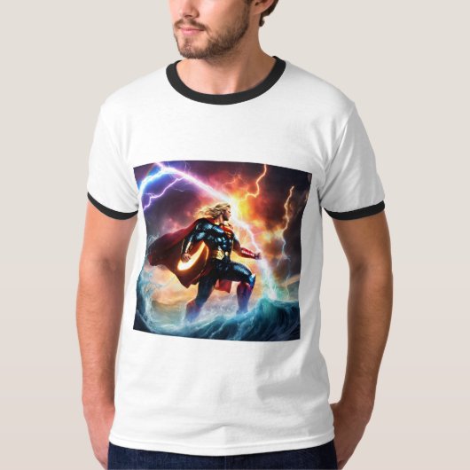 "Mjolnir Majesty T-Shirt: Entfesseln Sie den Power T-Shirt (Vorderseite)