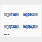 Mjolnir Norse Mythology Ovaler Aufkleber (Blatt)