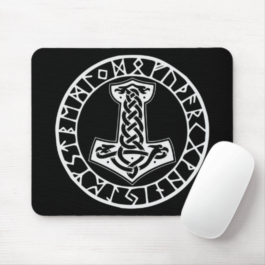 Mjölnir Thor’s Hammer 0022 #USAPatriotGraphics © Mousepad (Mit Mouse)