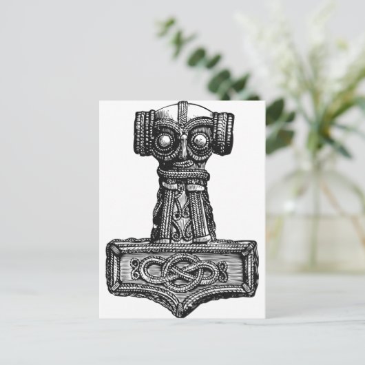 Mjolnir: Thor’s Hammer Postkarte (Stehend Vorderseite)