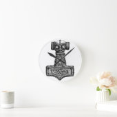 Mjolnir: Thor’s Hammer Runde Wanduhr (Zuhause)