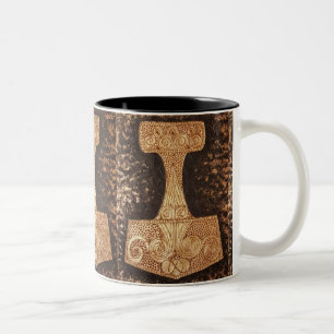 Mjolnir, thor’s hammer zweifarbige tasse