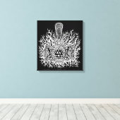 Mjolnir Valknut Leinwanddruck (Insitu (Holzboden))