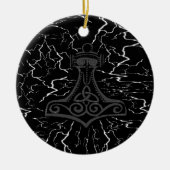 Mjolnir Verzierung Keramik Ornament (Vorne)