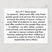 MJ'S 911 Store Flyer (Hinten)