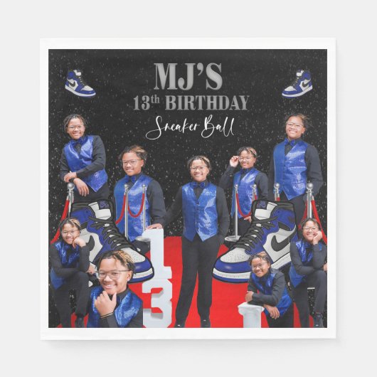 MJs Sneakerball Serviette (Vorderseite)