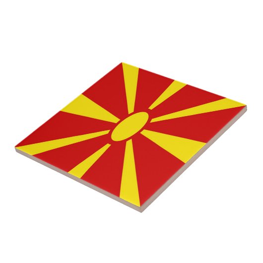 MK001 FLAG, Mazedonien, Fliese (Seite)