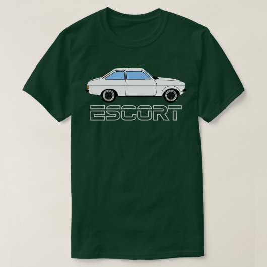 MK2 Escort WhiteSilver T-Shirt (Design vorne)