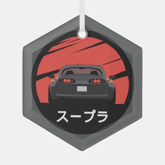 MK4 Supra Ornament Aus Glas (Vorderseite)